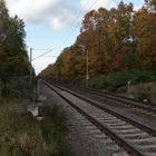 Herbstlandschaft an der Bahnstrecke