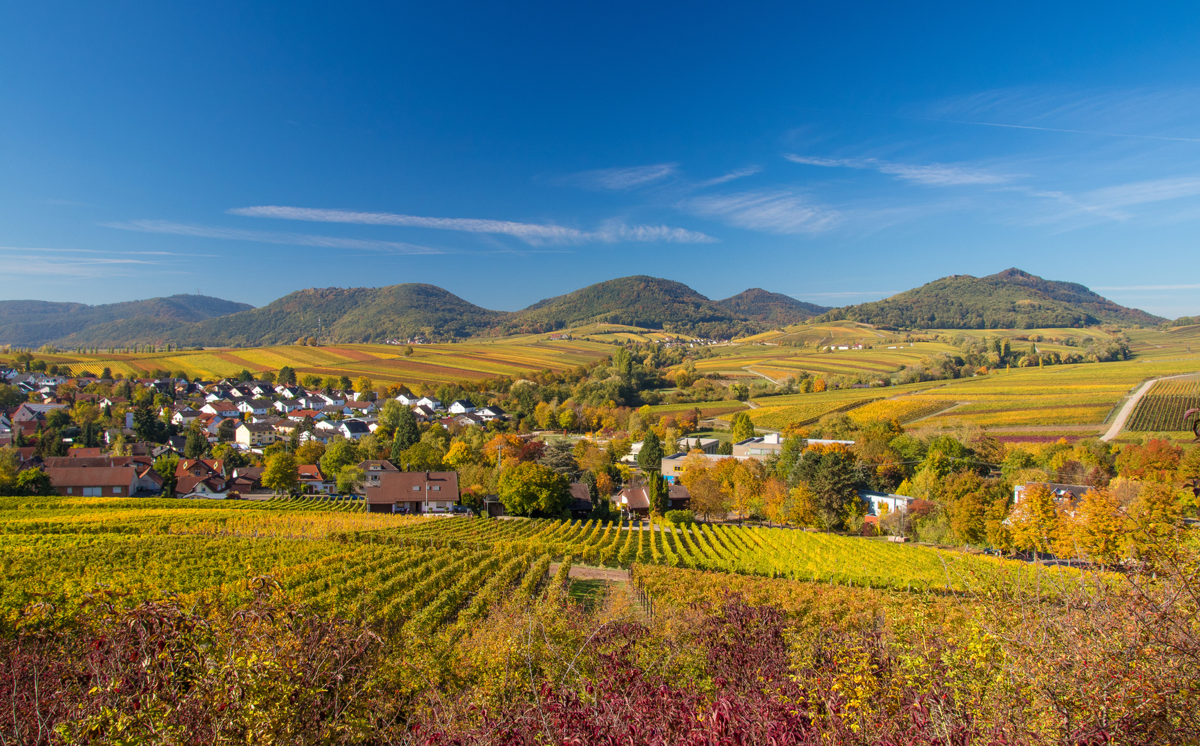 Herbstlandschaft an der Weinstrasse