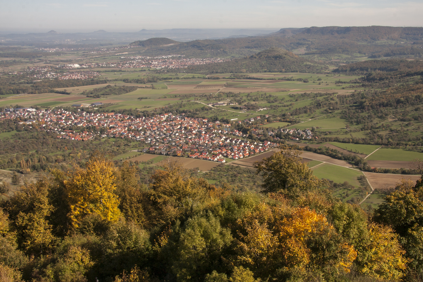 Herbstlandschaft anderer Blick von der Teck