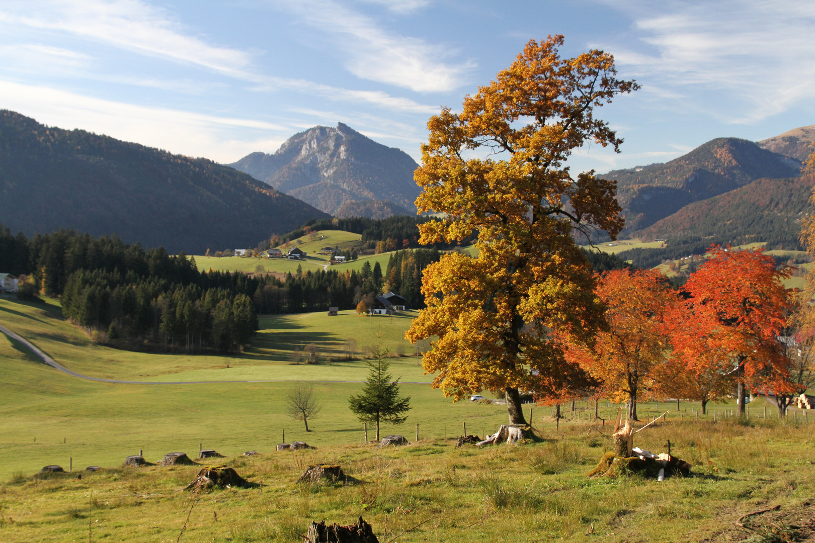 Herbstlandschaft bei Abtenau/Österreich