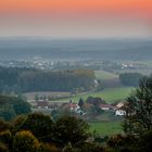 Herbstlandschaft bei Sonnenuntergang