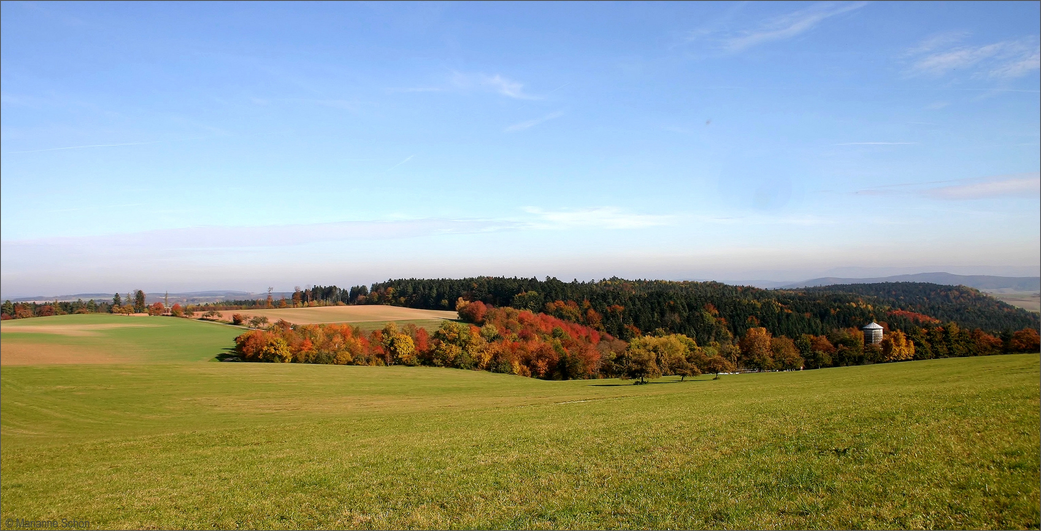 Herbstlandschaft beim Kloster Kirchberg...