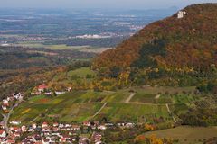 Herbstlandschaft Blick von der Teck