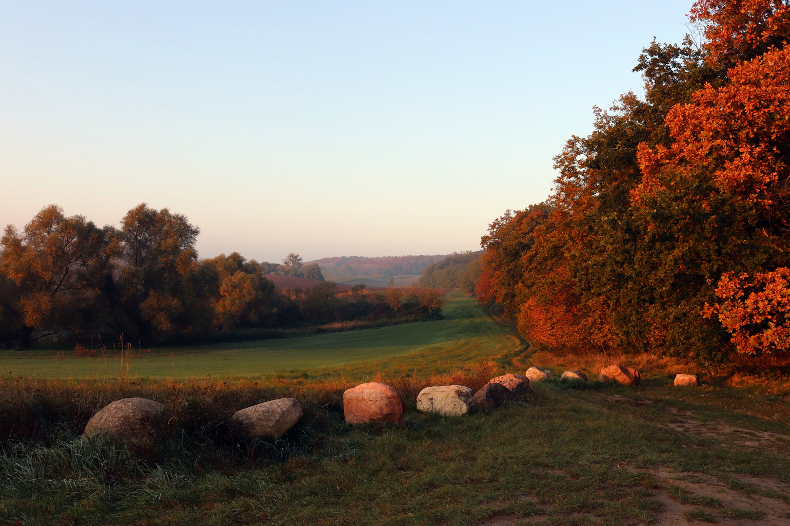 Herbstlandschaft im Naherholungsgebiet Kleine Heide bei Prenzlau