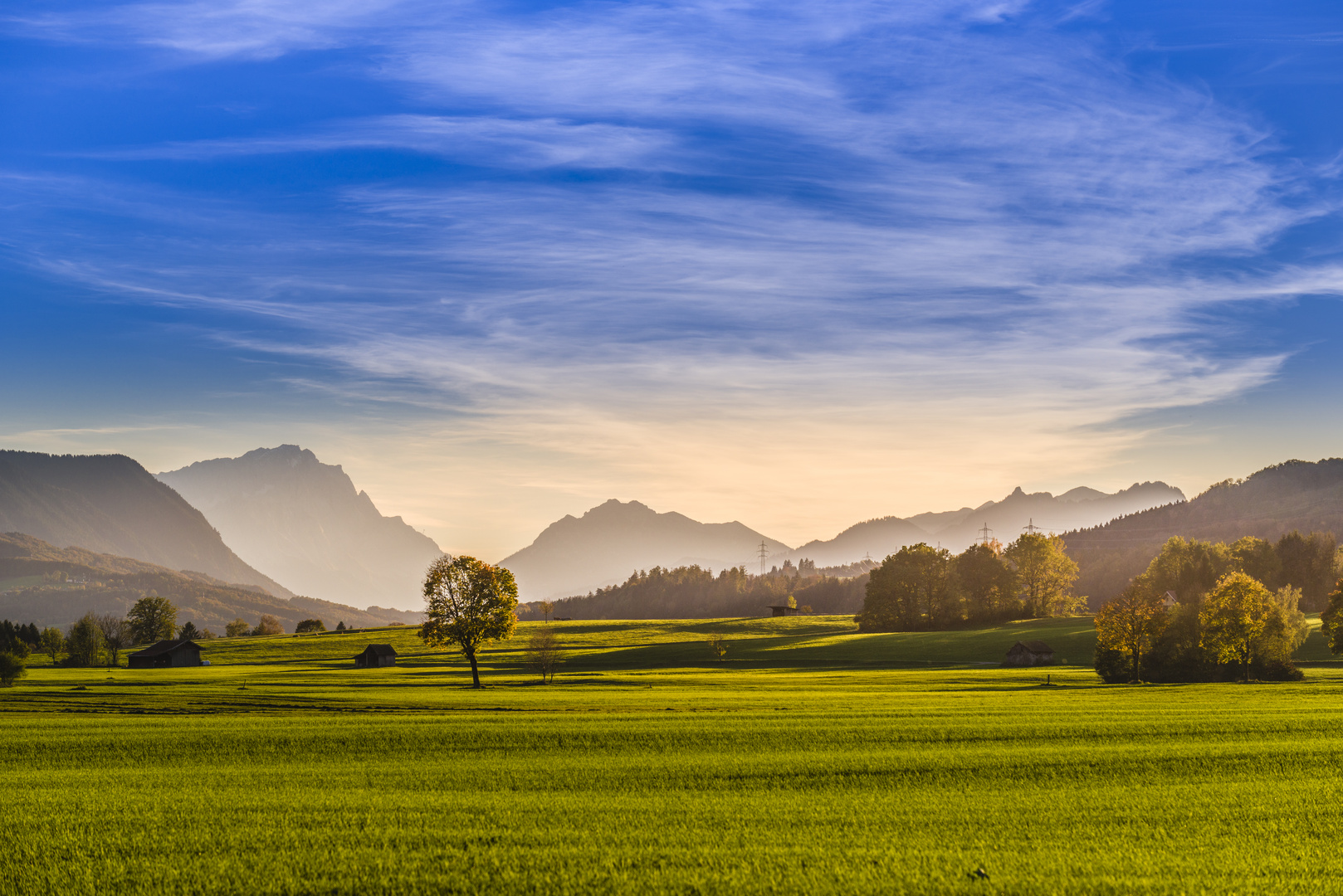 Herbstlandschaft im Pfaffenwinkel, Oberbayern