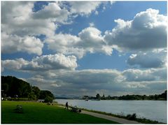 Herbstlandschaft Rhein bei Bonn - Sept 2007