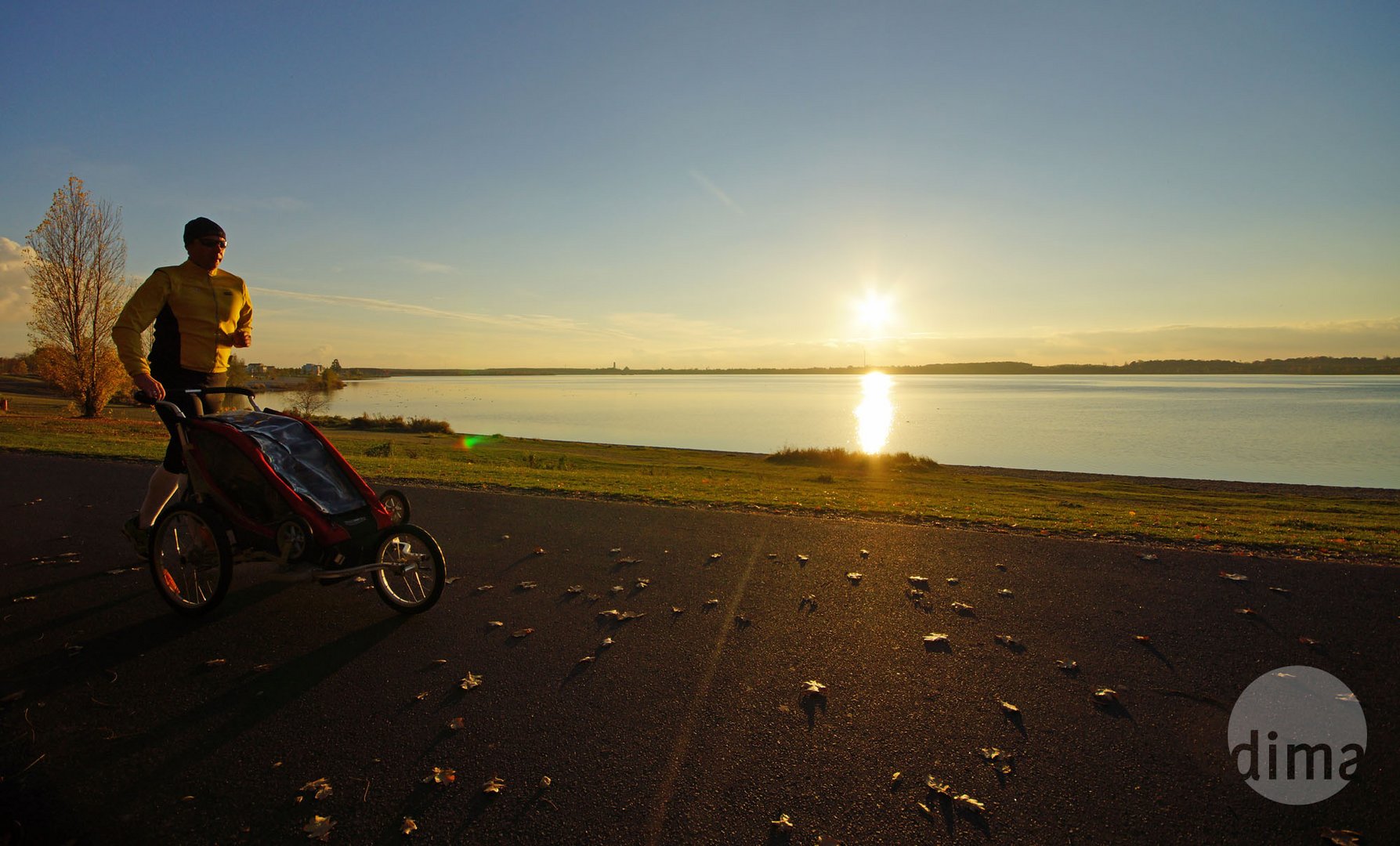 Herbstlauf am Cospudener See