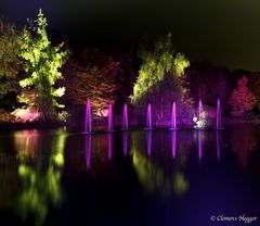 herbstleuchten Hamm 2012 beleuchtete Wasserfontänen