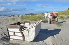 Herbstlich bei Hiddensee & Strandkörbe