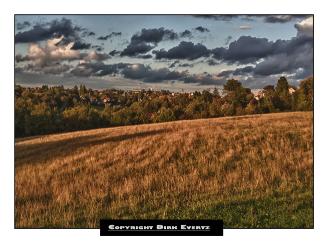 herbstliche abendstimmung