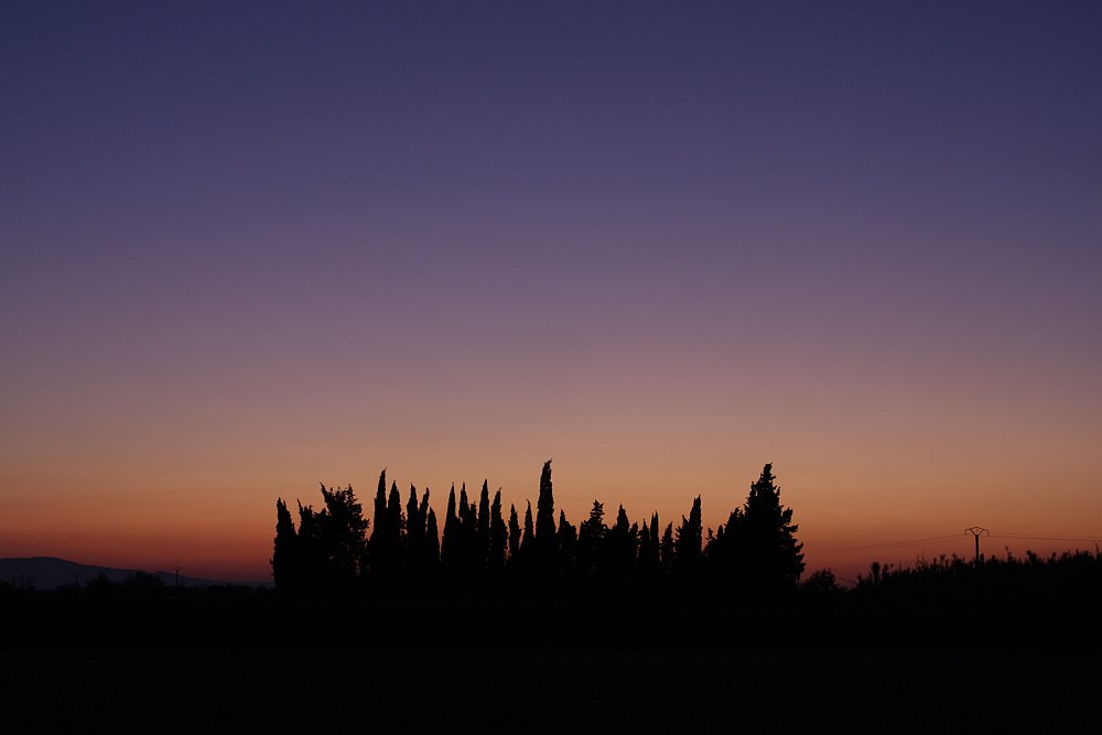 Herbstliche Abendstimmung im Languedoc