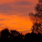 Herbstliche Abendstimmung kurz vor Sonnenuntergang