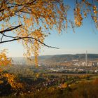 herbstliche Aussicht auf dem Kesselberg/ Jena