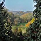 Herbstliche Aussicht zu Hause