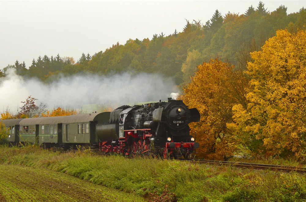 Herbstliche Dampflokfahrt