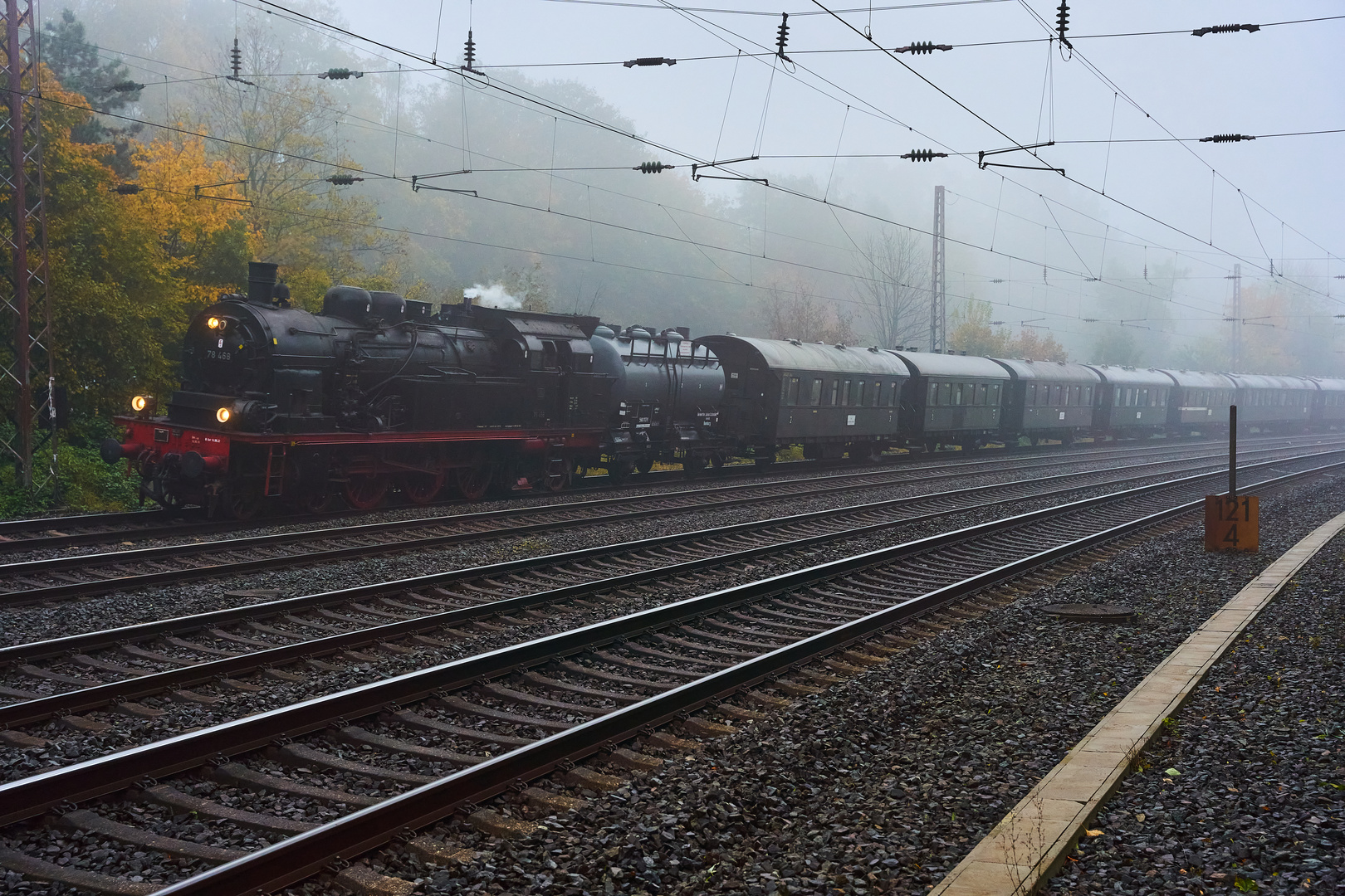 Herbstliche Dampfsonderzugfahrt