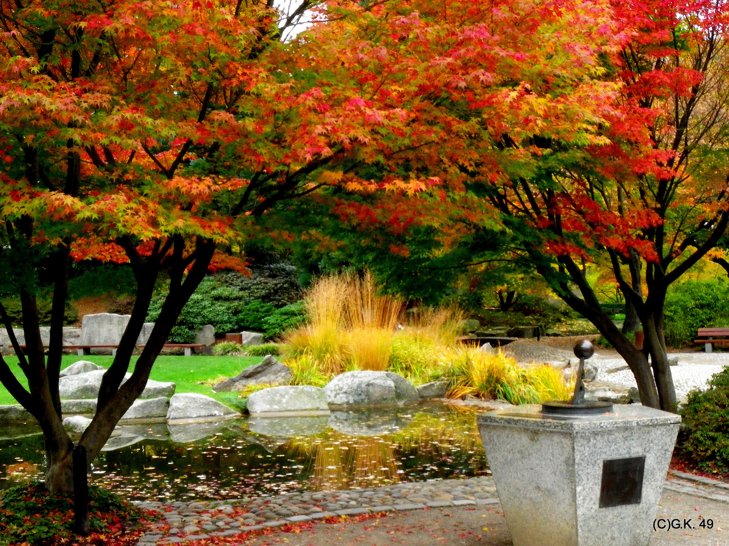 Herbstliche Farben in Planten un Blomen