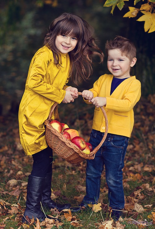 Herbstliche Farbenpracht. Sofia und Alex