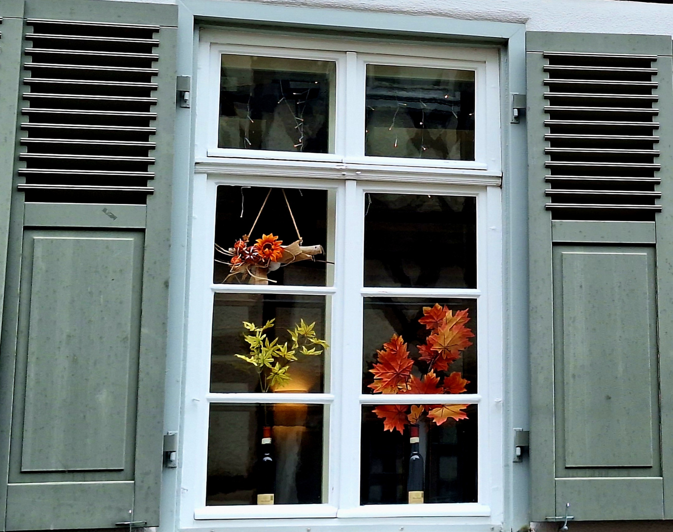 Herbstliche Fensterdeko