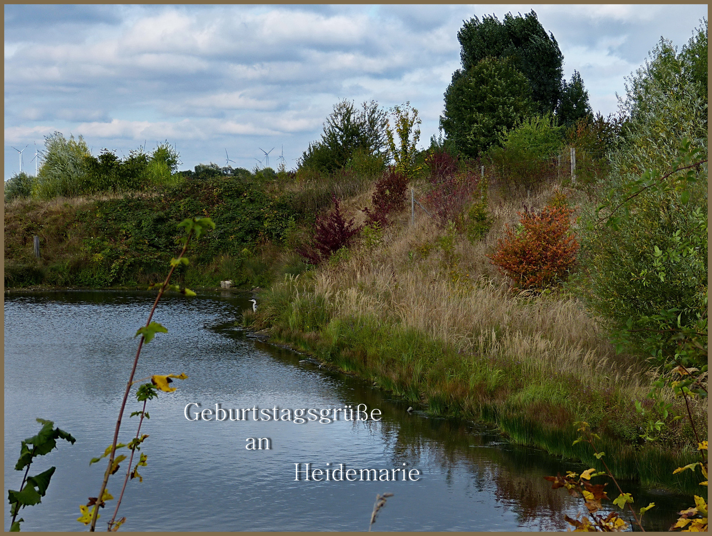 Herbstliche Geburtstagsgrüsse    an Dich liebe Heidemarie   