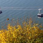 Herbstliche Gondelfahrt mit der Festungsseilbahn in Koblenz