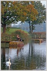 Herbstliche Idylle am Kanal.