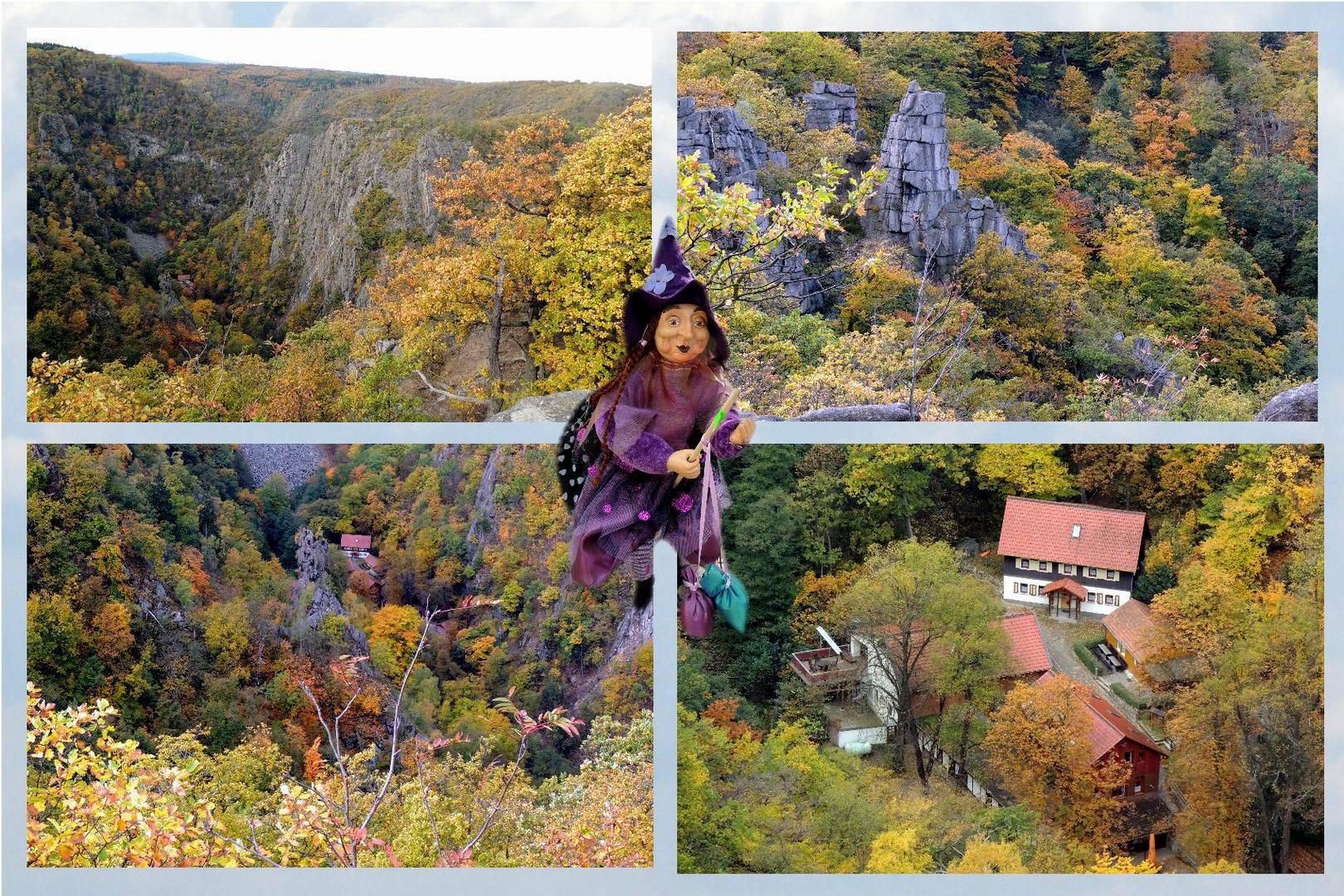 Herbstliche Idylle  das Bodetal zwischen Hexentanzplatz und Roßtrappe