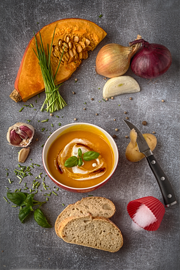 Herbstliche Kürbissuppe Foto &amp; Bild | food, orange, herbst Bilder auf ...