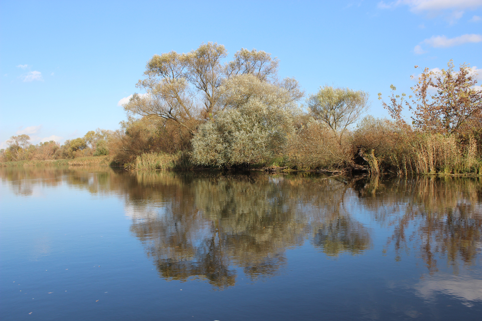 Herbstliche Landschaft gespiegelt II