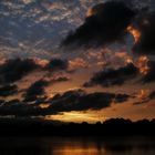 Herbstliche Morgenstimmung am Ilsesee in Königsbrunn