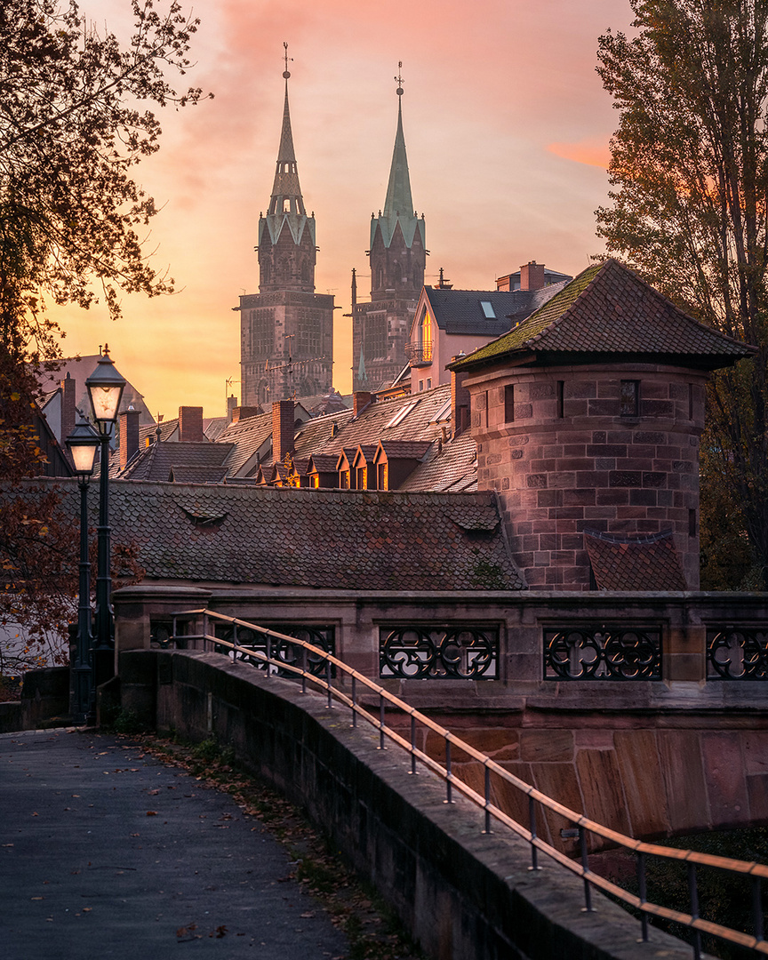 Herbstliche Morgenstimmung in Nürnberg