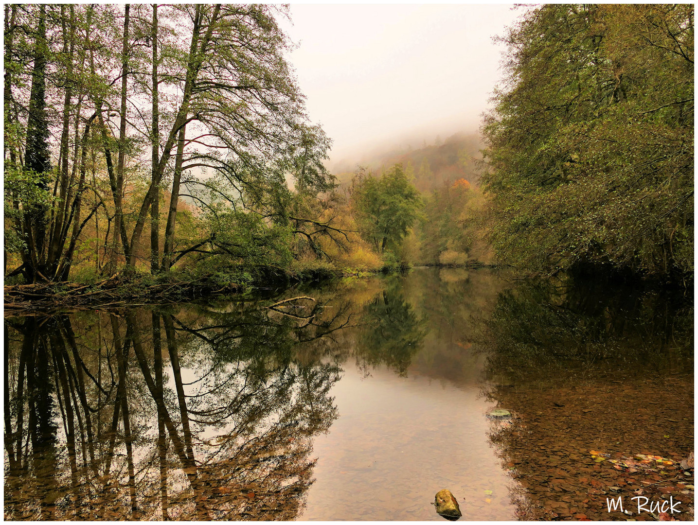 Herbstliche Nebel an der Tauber 