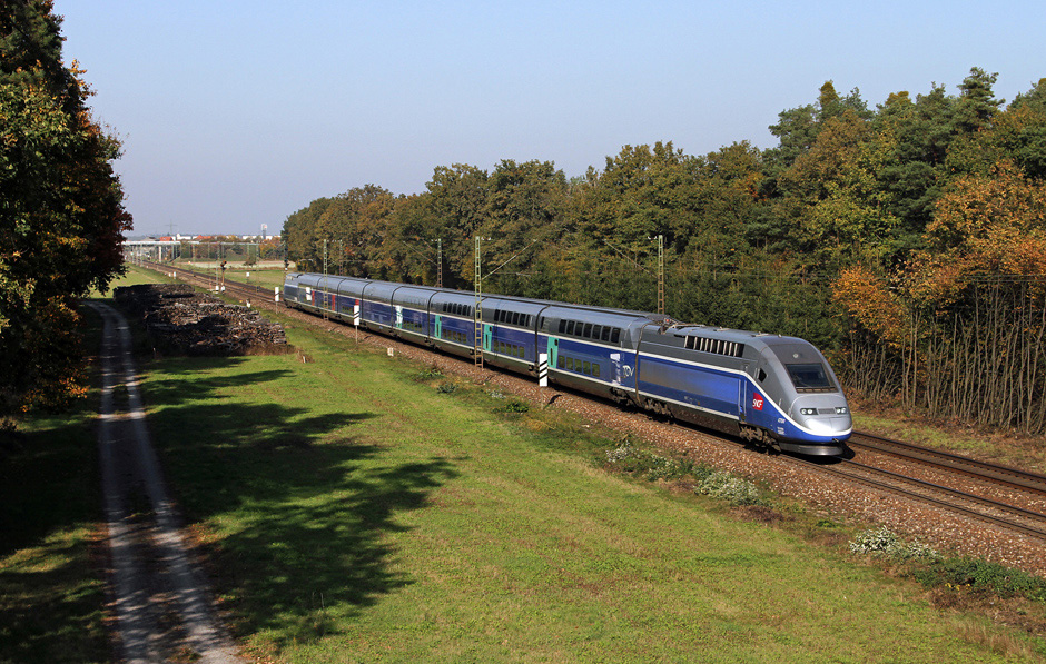 Herbstliche Rheintalbahn