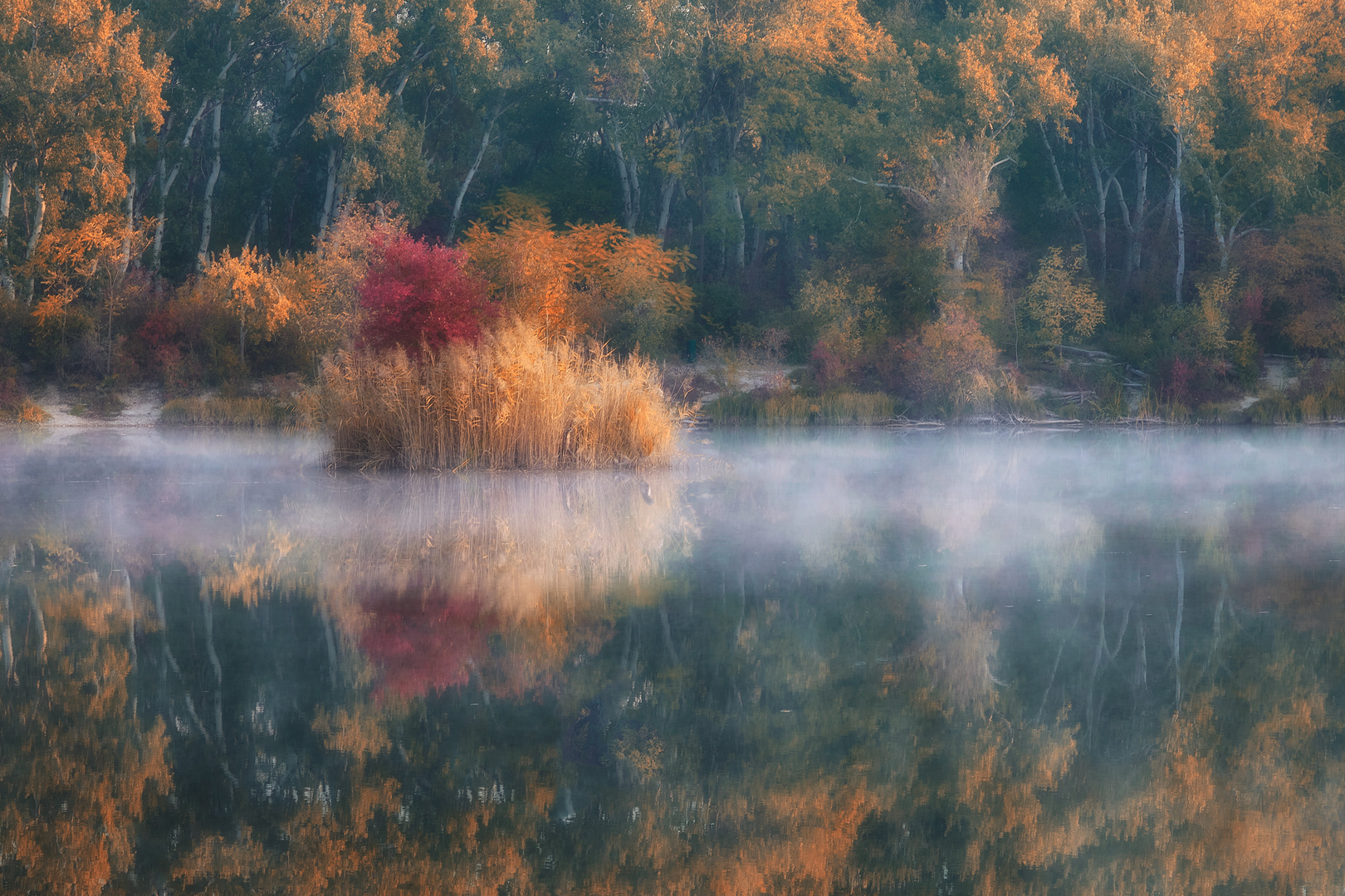 Herbstliche Spiegelung