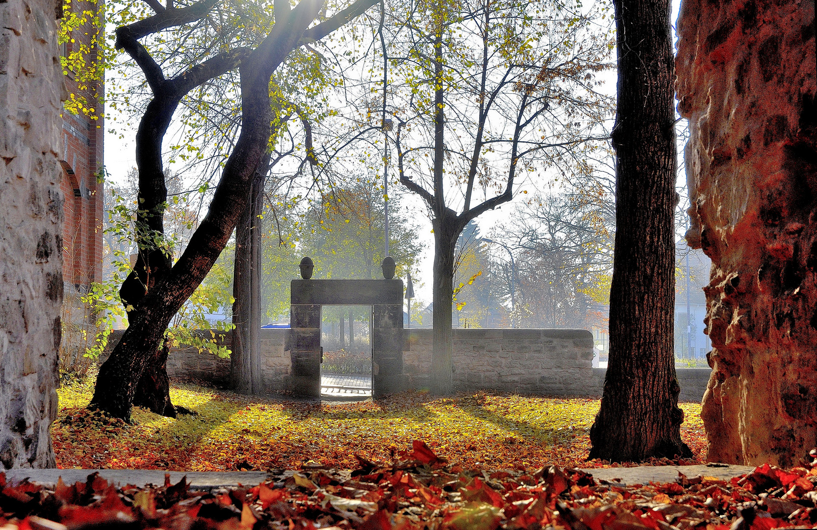 herbstliche Stadtlandschaft