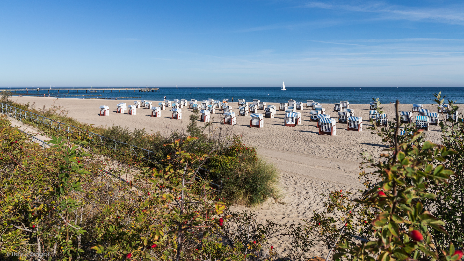 Herbstliche Stille am Strand von Kühlungsborn