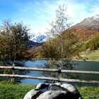 Herbstliche Stimmung am Staussee von Vernagt..