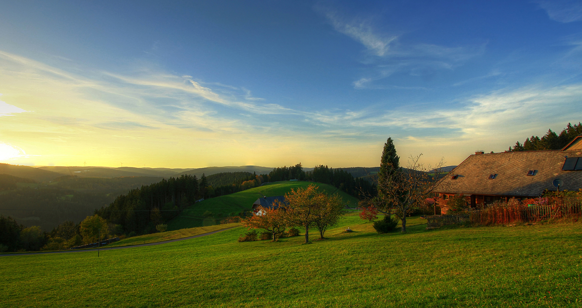 Herbstliche Stimmung auf einer Schwarzwaldanhöhe