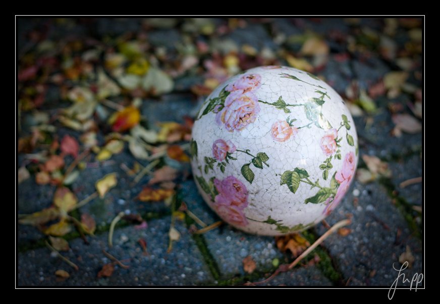 Herbstliche Terrasse