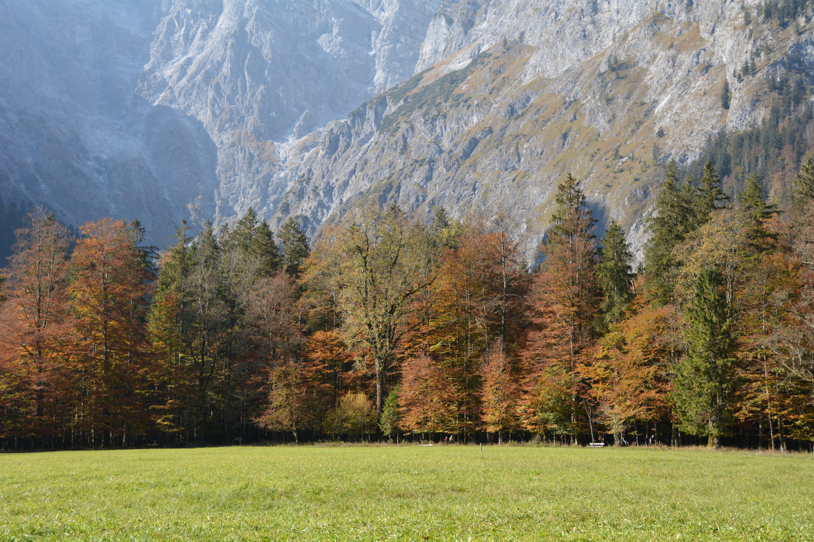 Herbstliche Tricolore am Watzmann