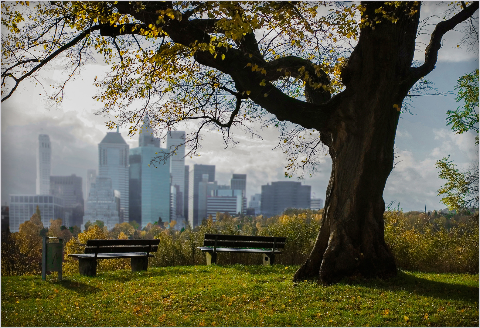 Herbstliche Vision von Manhattan...