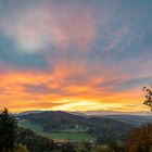 Herbstliche Wolkenstimmung bei Sonnenuntergang