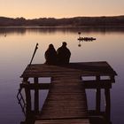 Herbstlicher Abend am See