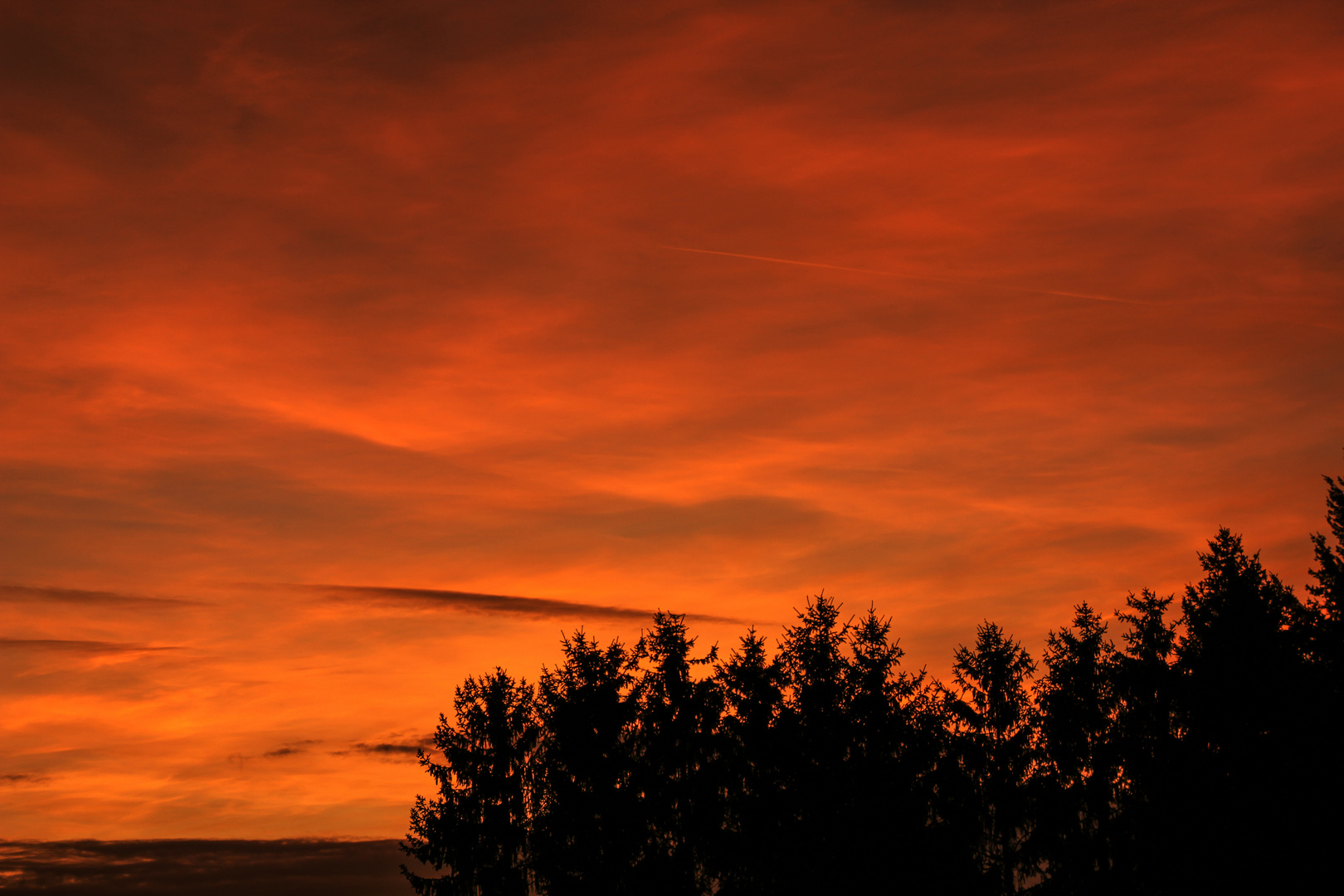 Herbstlicher Abendhimmel I