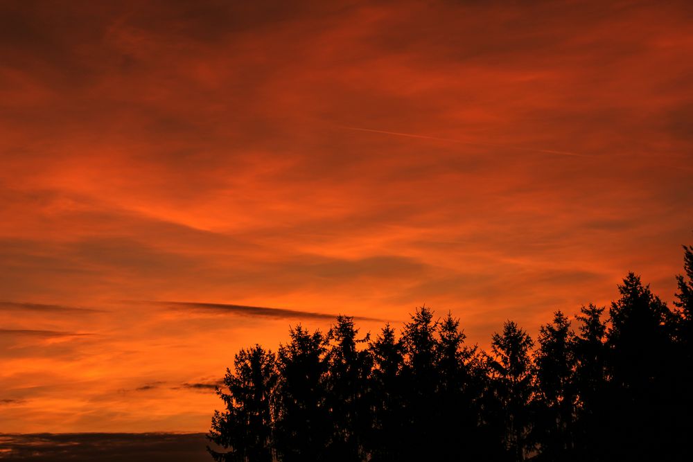 Herbstlicher Abendhimmel I