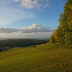 Herbstlicher Ausblick vom Bölle Nähe der Burg Teck