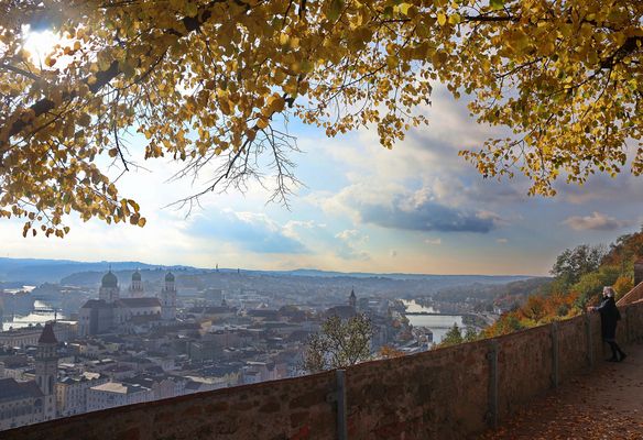 Herbstlicher Ausblick von oben.