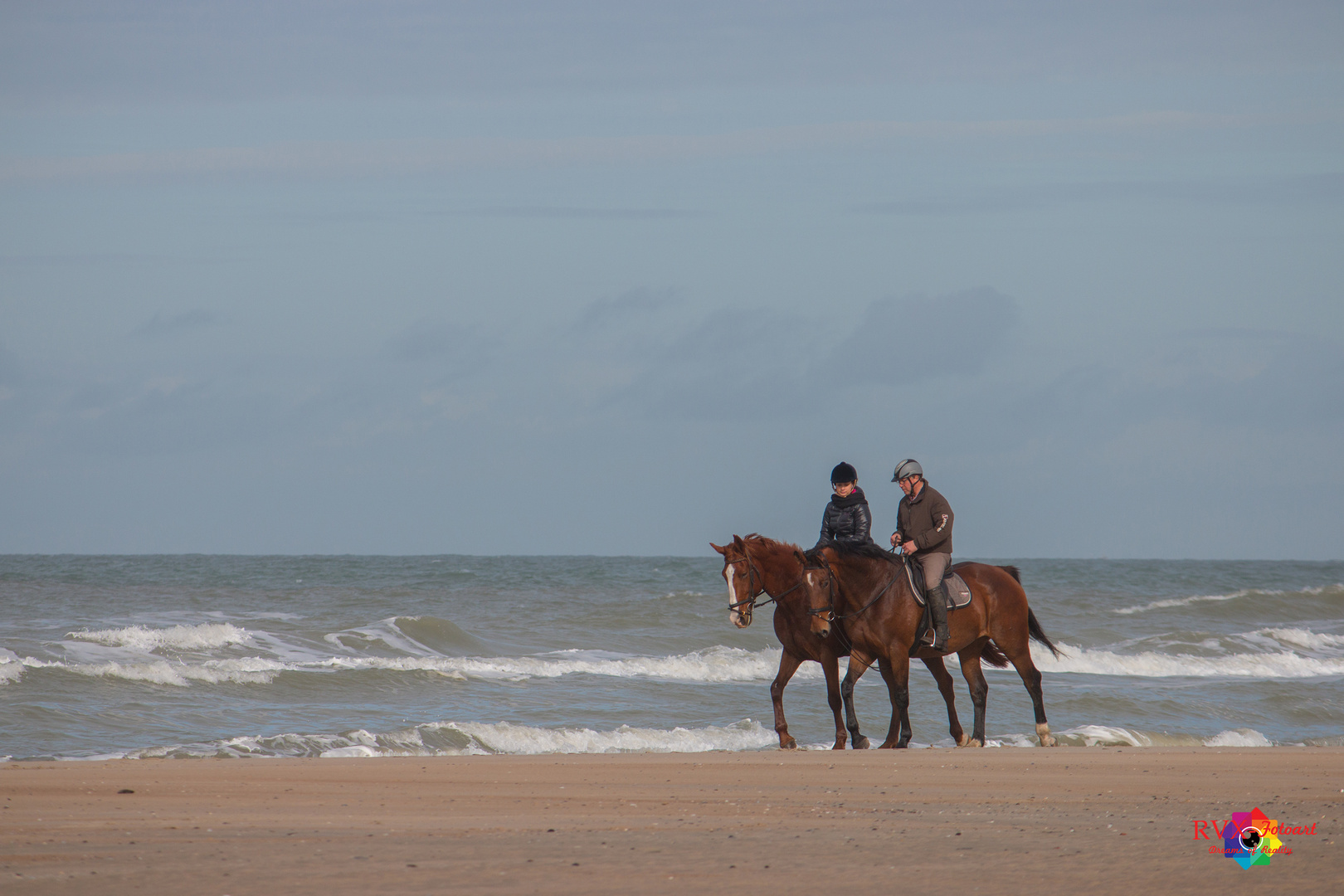 Herbstlicher Ausritt am Strand