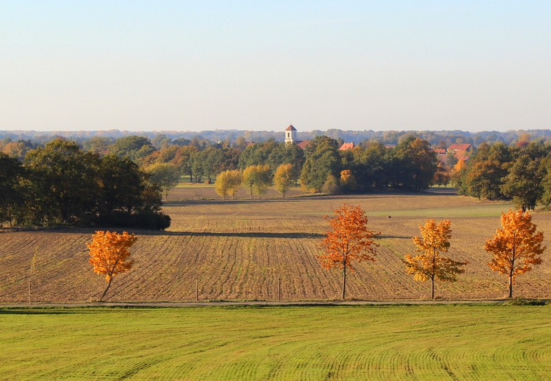 Herbstlicher Blick auf Baruth/ Sachsen