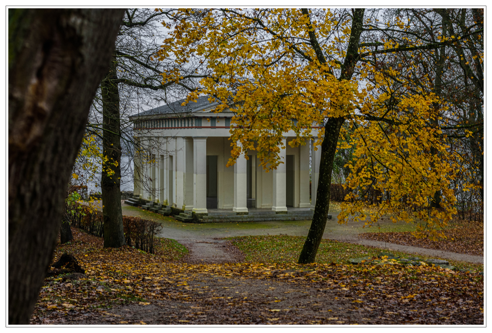 Herbstlicher Blick auf Belvedere